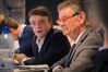 Michael Groschek, Vorsitzender der NRWSPD, und Norbert Römer, Vorsitzender des SPD-Fraktion im NRW-Landtag.
