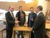 Fachgespräch mit dem NRW Arbeits- und Sozialminister Schmeltzer (links), Michael Hübner (2. von rechts).