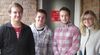 Der neue Vorstand der Jusos Dorsten: Hendrik, Robert, Philipp und Antje. 