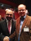 Nutzte die Gelgenheit zur persönlichen Begegnung mit Martin Schulz: Julian Fragemann, Vorsitzender SPD-OV Altstadt.